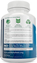 Purely Holistic Calcium Citrate 1000Mg - 365 Vegan Capsules Not Tablets With Added Parsley, Dandelion And Watercress - Without Vitamin D - Made In The Usa By