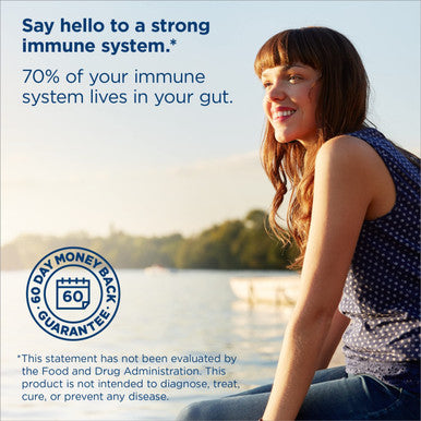 ReLife Adult Everyday Immune Probiotic TripleAction Immune Boost Formula 10 Billion CFU plus the power of Vitamin C and Zinc 30 Vegetarian Capsules