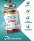 Carlyle Stress Support Gummies | 50 Count | With Gaba And L-Theanine | Natural Strawberry Lemon Flavor | Non-Gmo, Gluten Free Sup