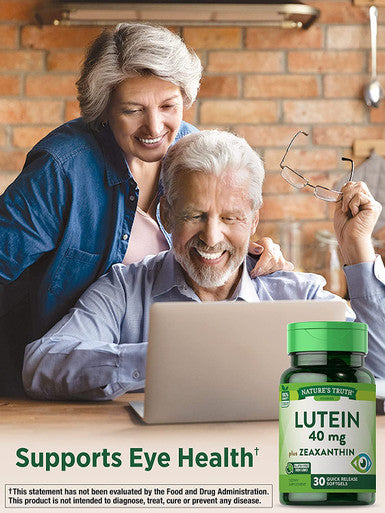 Lutein and Zeaxanthin | 40 mg | 30 Softgels | Non-GMO & Gluten Supplement | by Nature's Truth