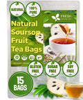 FreshDrinkUS, Premium 75 Mulberry Leaf Tea Bags, 100% Natural & Pure from Mulberry Leaves. Loose Leaf Herbal Tea. Made with Natural Material Tea Bags. No Sugar, No Caffeine, No Gluten, Vegan.