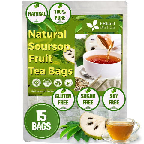FreshDrinkUS, Premium 75 Mulberry Leaf Tea Bags, 100% Natural & Pure from Mulberry Leaves. Loose Leaf Herbal Tea. Made with Natural Material Tea Bags. No Sugar, No Caffeine, No Gluten, Vegan.
