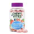 Chewy Vites Kids Calcium and Vitamin D3 60 Kids Calcium Gummies Help Support Healthy Bones and Teeth 2 Months Supply Real Fruit Juice Vegan Age 3 + Strawberry Flavour