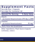 Premier Research Labs Niacin - Contains Vitamin B3 As Inositol Hexanicotinate - Supports Healthy Cardiovascular Function & Blood