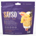 SAYSO Variety Pack | Skinny Mix: Spicy Margarita, Cardamom Paloma, Hibiscus Cosmopolitan & Honey Rosemary Moscow Mule - Craft Cocktail & Mocktail Mixers (Low-Calorie & Low Sugar), 8-Pack Assorted