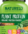 NATURELO Plant Protein Powder, Chocolate, 22g Protein - Non-GMO, Vegan, No Gluten, Dairy, or Soy - No Artificial Flavors, Synthetic Coloring, Preservatives, or Additives - 20 Servings