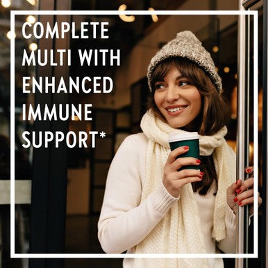 New Chapter One Daily Multivitamin + Immunity Enhanced Immune Support from Extra Vitamin C, D3 & Zinc + Clinical-Strength Holy Basil* 100% Vegetarian, Non-GMO, Certified Gluten Free, 30 ct
