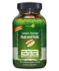 Irwin Naturals Longer Stronger Hair And Nails - Promotes Vibrant Shine Texture & Strength - 60 Liquid Softgels