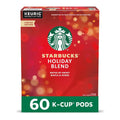 Starbucks K-Cup Coffee Pods, Medium Roast Coffee for Keurig Brewers, Holiday Blend, 100% Arabica, Limited Holiday Edition, 1 Box (32 Pods)