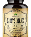 Herbalicious Lion s Mane Mushroom Supplement Premium Mushroom Powder Capsules for Memory and Nerve Support Non-Gluten and Non-GMO Focus Supplement 500mg Lion s Mane 100 Capsules