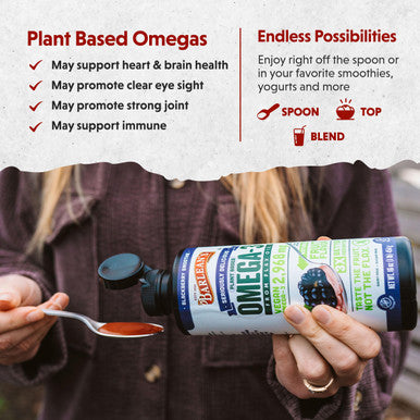 Barlean'S Omega Swirl Omega-3 Flax Oil Supplement Blackberry 16 Fl Oz