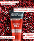 John Frieda Radiant Red Red Boosting Shampoo Daily Shampoo Helps Enhance Red Hair Shades 8.3 Ounce With Pomegranate And Vitamin E
