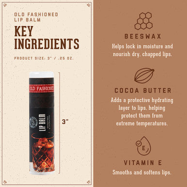 18.21 Man Made Lip Balm - Lip Protectant Hydrates & Moisturizes with Beeswax Cocoa Butter & Vitamin E - For Chapped and Dry Lips