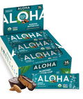 ALOHA Organic Plant Based Protein Bars - Almond Butter Cup - 12 Bars Vegan Low Sugar Gluten-Free Paleo Low Carb Non-GMO No Stevia No Erythritol