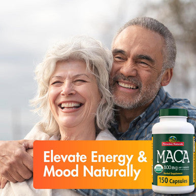 Organic Maca Root Capsules For Women & Men 800Mg - 150 Maca Pills Of Black, Red, Yellow Maca Supplement - Gelatinized Macaroot, Non-Gmo, Vegan By Peruvian Naturals