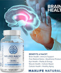 Maxlife Naturals Neuro NACET - N-Acetyl Cysteine Ethyl Ester - 20x More Bioavailable Than NAC 1000mg - 10x Higher Glutathione Boost Over Liposomal Glutathione - NAC Ethyl Ester with Glycine Selenium Brain Support