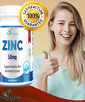 YUMMYVITE Zinc Citrate/Oxide 50Mg - Immune Support & Antioxidant Supplement, Skin Health Support - 100 Tablets