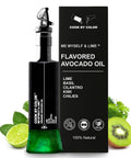 Flavored Cold Pressed Avocado Oil for Cooking, Organic Avocado Oil, Cooking Oil for Keto, Vegan, Kosher, No Sodium, GMO, MSG or Additives, Frying Oil, 350 mL, 11.8 Fl Oz, Me, Myself & Lime Flavor