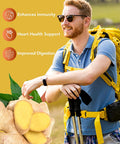 Cognitune Organic Turmeric & Ginger Capsules - Turmeric Curcumin with Ginger & BioPerine 95% Curcuminoids - Joint Digestion Immunity Support Black Pepper Extract for Increased Absorption