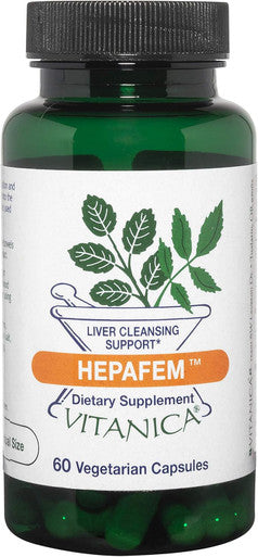 Vitanica Hepafem Liver Cleansing Support Vegan/Vegetarian 60 Capsules