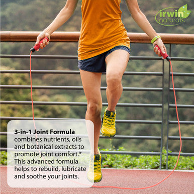Irwin Naturals 3-In-1 Joint Formula - Joint Support Supplement With Glucosamine Chondroitin & Msm - 90 Softgels - Bundle With Pill Case - Natural Nutritional Complex For Joint Health
