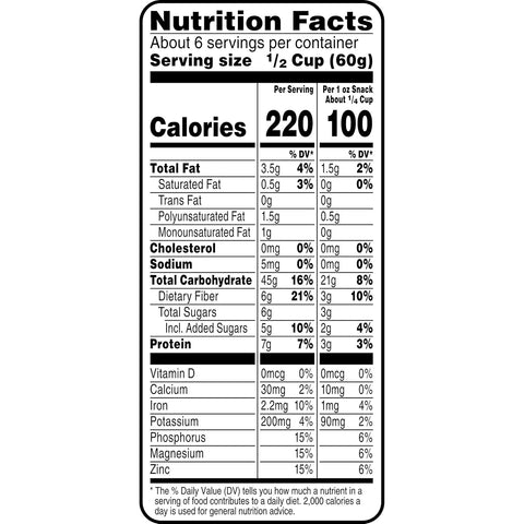Bear Naked Granola Cereal, Vegan, Breakfast Snacks, Triple Berry Crunch (6 Bags)
