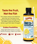 Barlean's Seriously Delicious Omega 3 Sorbet Lemon Creme From Fish Oil With 1080Mg Of Epa Dha All Natural Fruit Flavor Non Gmo Gluten Free 8 Ounce Bottle Fg 10043