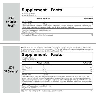 Standard Process Purification Kit With Sp Complete And Whole Food Fiber - Weight Management And Detox And Liver Support With Milk
