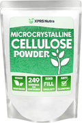 Xprs Nutra Microcrystalline Cellulose Powder - Odorless Cellulose Fiber Powder - 100% Pure Powdered Cellulose Supplement is an Insoluble Fiber for Pill Binder Mix and Cellulose Paste (1.10 Pounds)