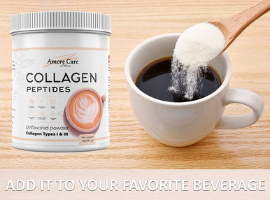 Collagen Peptides Powder Supplement Hydrolyzed Collagen Peptides for Skin Hair Nails Joints Easy to Mix NonGMO Dairy Gluten Unflavored 1 lb