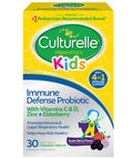 Culturelle Kids Immune Defense Probiotic Chewables with Vitamin C Vitamin D and Zinc Elderberry NonGMO 4in1 Immune Support for Kids Ages 3 Mixed Berry Chewables 30 Count