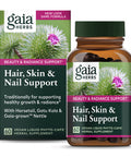 Gaia Herbs Hair, Skin & Nail Support - Helps Promote Healthy Skin, Hair Growth & Nail Growth - with Horsetail, Alfalfa, Burdock, Gotu Kola & Nettle - 60 Vegan Liquid Phyto-Capsules (15-Day Supply)