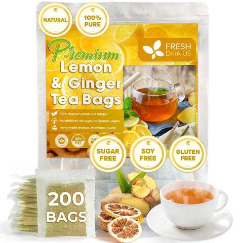FreshDrinkUS, Premium 75 Mulberry Leaf Tea Bags, 100% Natural & Pure from Mulberry Leaves. Loose Leaf Herbal Tea. Made with Natural Material Tea Bags. No Sugar, No Caffeine, No Gluten, Vegan.