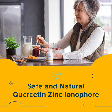 Lazu Virocin - Zinc Supplement - Zinc Ionophore Zinc, Vitamin C, Vitamin D3 Enhanced Immune Support And Rapid Absorption 60 Capsules