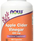 Now Foods Apple Cider Vinegar, 450mg - 180 caps, 0.16 kg