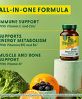 MegaFood Men's 40+ One Daily Multivitamin for Men with Vitamin B Vitamin D3 Selenium Zinc and Real Food Immune Support Energy Metabolism and Muscle and Bone Health Non GMO Vegetarian 30 Tabs