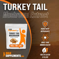Bulksupplements.Com Turkey Tail Mushroom Extract Powder - Coriolus Versicolor Extract, Turkey Tail Mushroom Powder - Vegan & Gluten Free, 1000Mg Per Serving. 250G (8.8 Oz) (Pack Of 1)