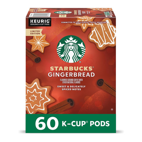 Starbucks K-Cup Coffee Pods, Caramel Naturally Flavored Coffee For Keurig Brewers, 100% Arabica, 1 Box (22 Pods)