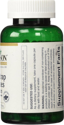 Swanson Blackstrap Molasses - Natural Iron Supplement Promoting Healthy Skin - Premium Wellness Formula - (120 Capsules 29mg Each)
