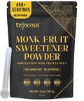 tejonova Monk Fruit Sweetener, 1 oz, Monk Fruit Extract Powder, Monkfruit Sweetener Pure Flavor, Monk Fruit Sweetener No Erythritol, Ideal Monkfruit Sweetner and Keto Sugar Substitute, 90 Servings