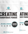 2 Pack Creatine Monohydrate Powder 300 Grams (10.6oz), Unflavored | Pure | Micronized Creatine Powder, 5000mg Per Serving, 2 Month Supply, Vegan | Keto, Non-GMO, No Filler, No Additives - 60 Servings