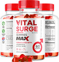 (3 Pack) Vital Surge Male Gummies - Men'S Performance Gummies, Max Strength Vitalsurge Advanced Formula, Vitasurge For Men Vitale Vita, 1050Mg (180 Gummies)