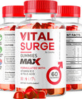 Vital Surge Male Gummies - Men'S Performance Gummies, Max Strength Vitalsurge Advanced Formula, Vitasurge For Men Vitale Vita, 1050Mg (60 Gummies)