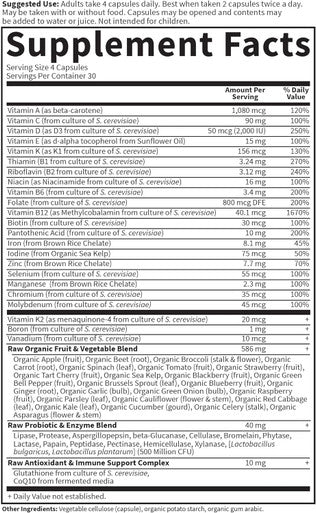 Garden of Life Vitamin Code Women 120 Veggie Caps