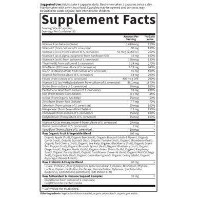 Garden Of Life Multivitamin For Women, Vitamin Code Women'S Multi - 120 Capsules, Whole Food Womens Multi, Vitamins, Iron, Folate Not Folic Acid & Probiotics For Womens Energy, Vegetarian Supplements