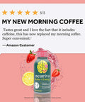 NEURIVA Brain Energy Supplement with Clinically Tested Neurofactor For Focus Concentration Vitamin B12 150mg of Caffeine For An Immediate Energy Boost 36ct Strawberry Lemonade Shots