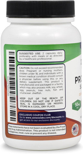 Zenesis Labs Prostate Health With Saw Palmetto - 90 Capsules - Also With Zinc, Copper, Pumpkin Seed, Burdock Root, Amino Acids, & Other Extracts - 45 Day Supply