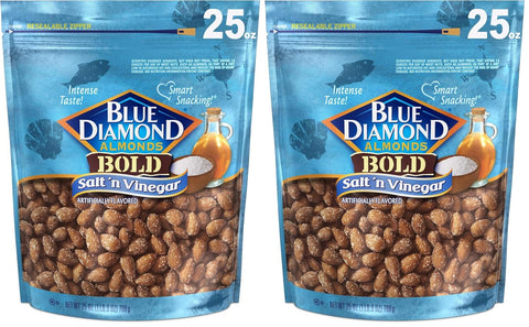 Blue Diamond Almonds, Bold Wasabi & Soy Sauce Flavored Snack Nuts, Bulk Bag, Pantry Staple, GMO-Free, Great for Parties, Lunch, Events, Holiday, and Healthy Snacking, 25 Oz Resealable Bag (Pack of 1)