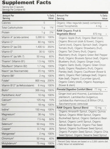 Garden of Life Vitamin Code Raw Prenatal 90VC