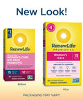 ReLife Womens Probiotic Ultimate Flora Womens Care GoPack Probiotic Supplement Shelf Stable Gluten Dairy Soy 15 Billion CFU 60 Vegetarian Capsules Packaging May Vary